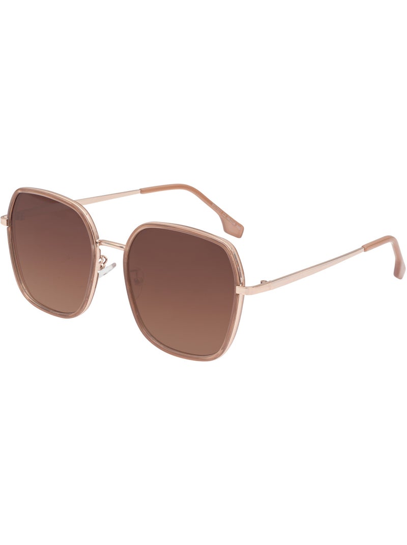 Lunettes de soleil carrée Rose clair - Kiabi