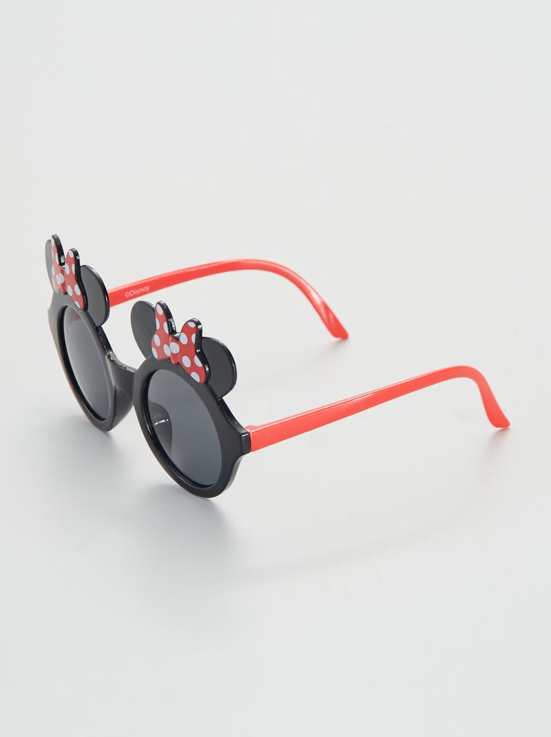 Ensemble Lunettes de Soleil et Casquette Minnie Mouse - 2 à 5 ans - Protection 400 et Filtre de Catégorie 3 - Casquette Enfant avec Scratch Réglable