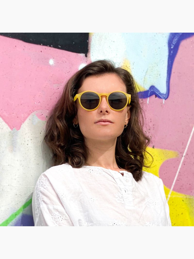 Lunettes de soleil mixte Jaune - Kiabi