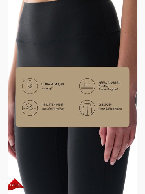 Lycra capri legging met lichte ondersteuning en hoge taille, light soft penti - Kiabi Lycra capri legging met lichte ondersteuning en hoge taille, light soft penti - Kiabi