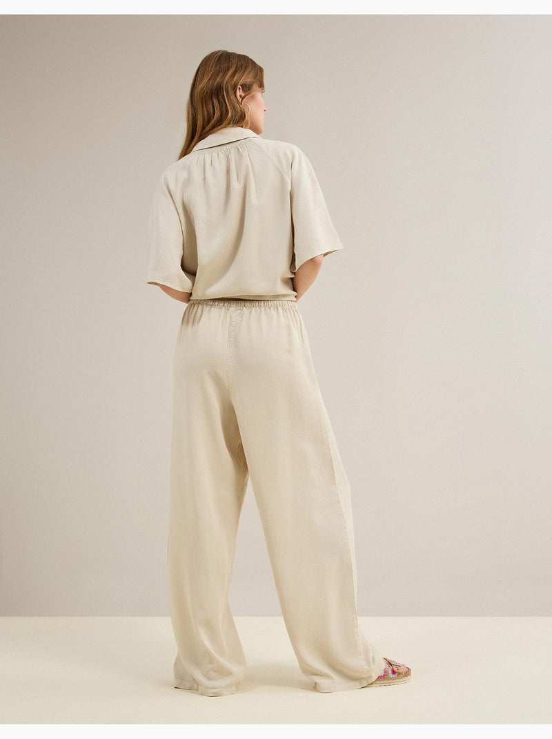Lyocell-broek, MO Fashion Beige - Kiabi