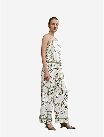 Lyocell satijnen tweedelige set my fashion