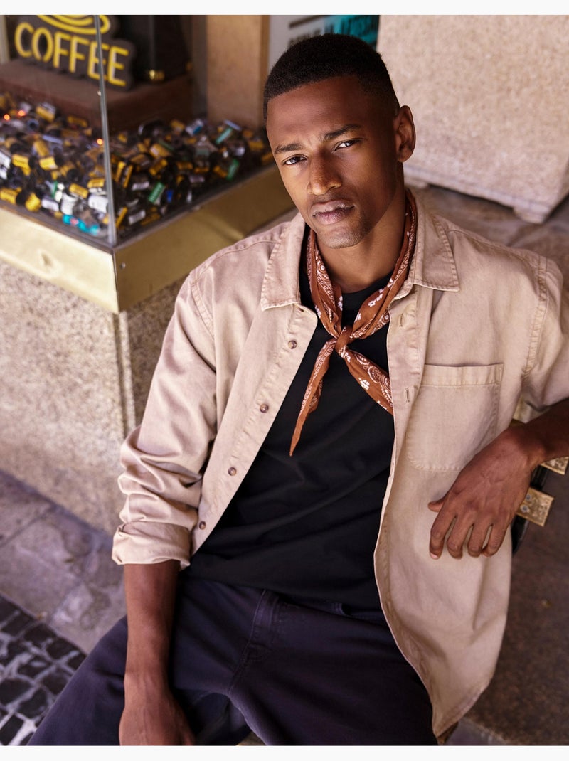 Lyocell-shirt, mo fashion Beige - Kiabi