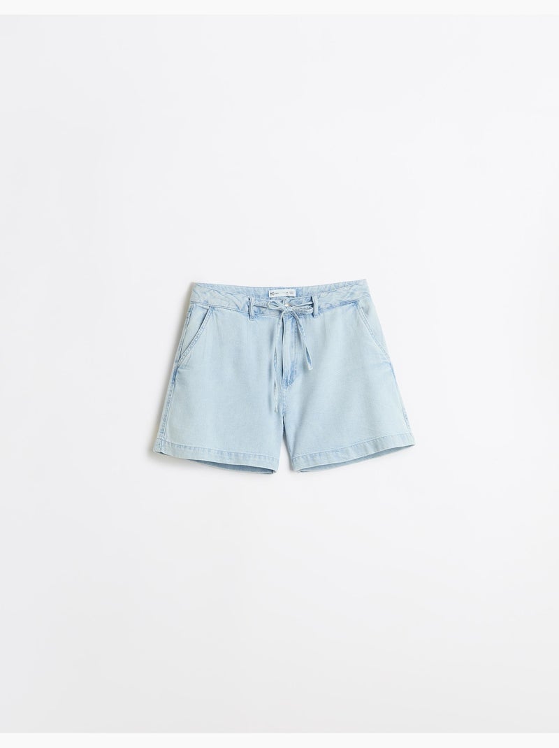 Lyocell shorts, mo fashion Bleu - Kiabi