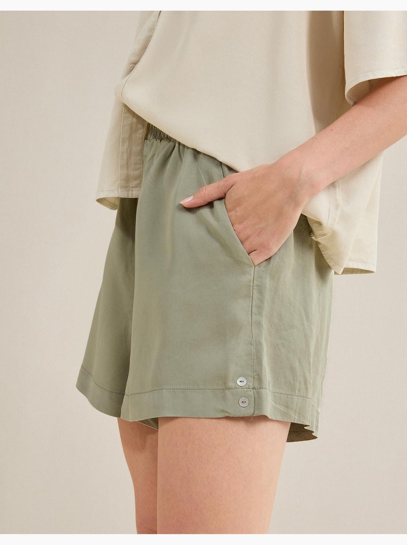 Lyocell Shorts, MO Fashion Grijs - Kiabi