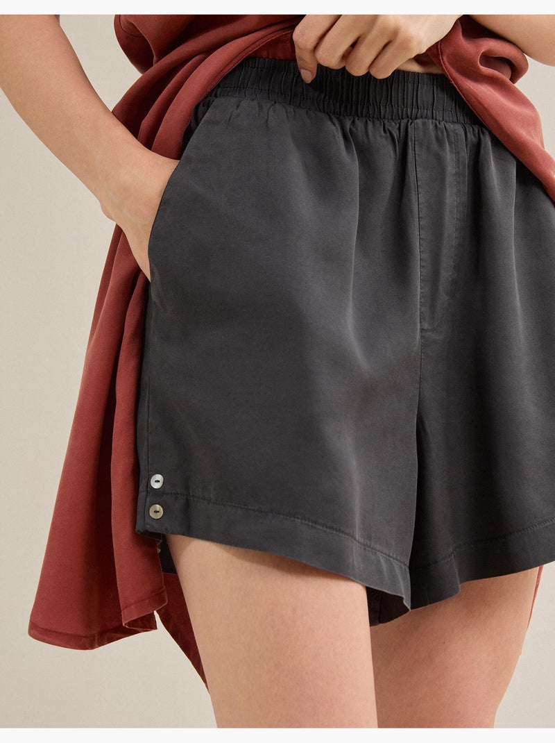 Lyocell Shorts, MO Fashion Grijs - Kiabi