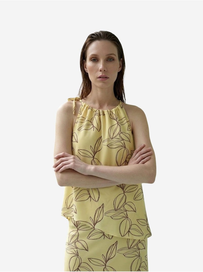 Lyocell tweedelige co-ord set my fashion Citroengeel - Kiabi