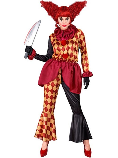 Macaber geruit clownskostuum - Kiabi