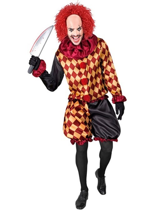 Macaber geruit clownskostuum - Kiabi