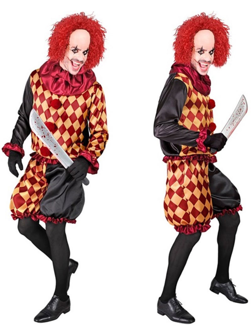 Macaber geruit clownskostuum Multicolor - Kiabi