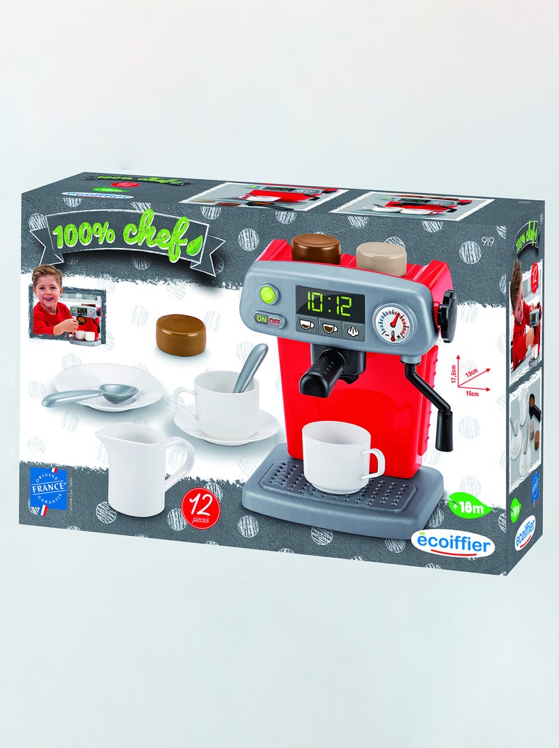 Machine à café avec accessoires - Jouet Rouge - Kiabi