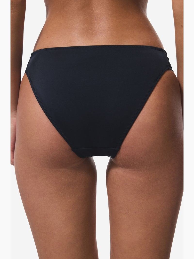 Macrame bikinibroekje met lage taille penti Zwart - Kiabi