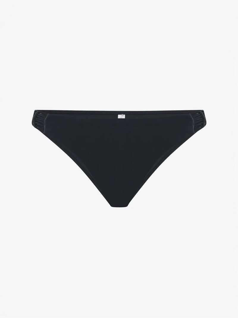 Macrame bikinibroekje met lage taille penti Zwart - Kiabi