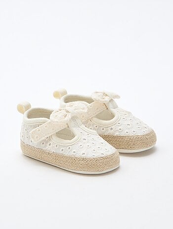 Macramé canvas schoentjes