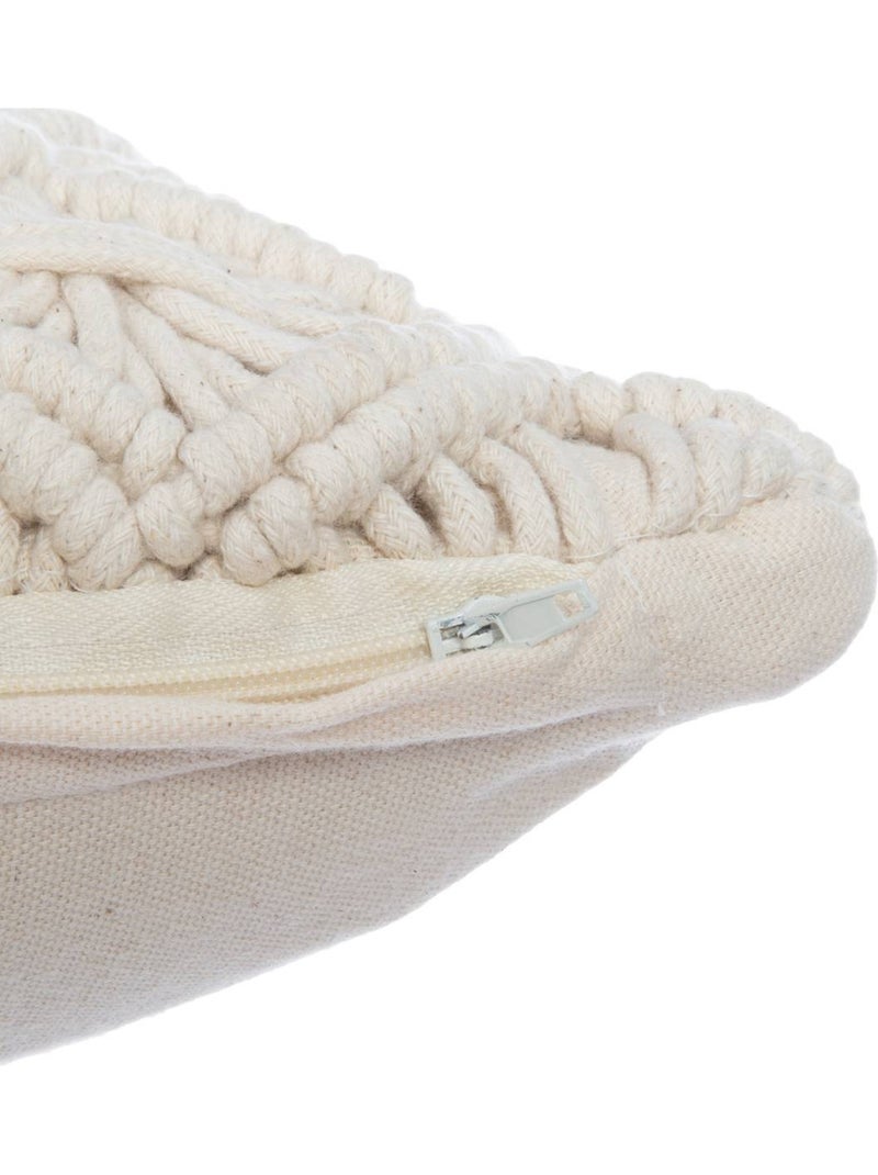 Macramé kussenhoes Beige - Kiabi