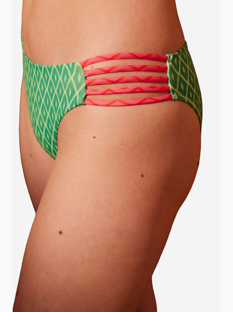 Madera chic bikinibroekje penti Groen/Roze - Kiabi