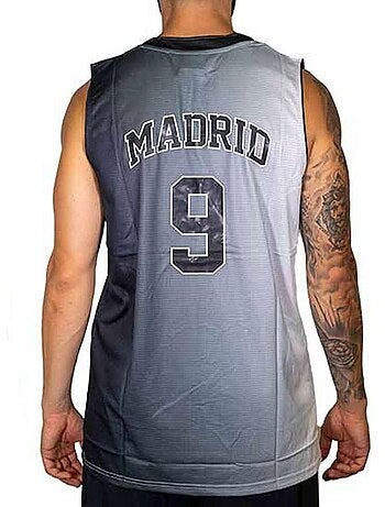Madrid 9 basketbalshirt grijs heren sport zone
