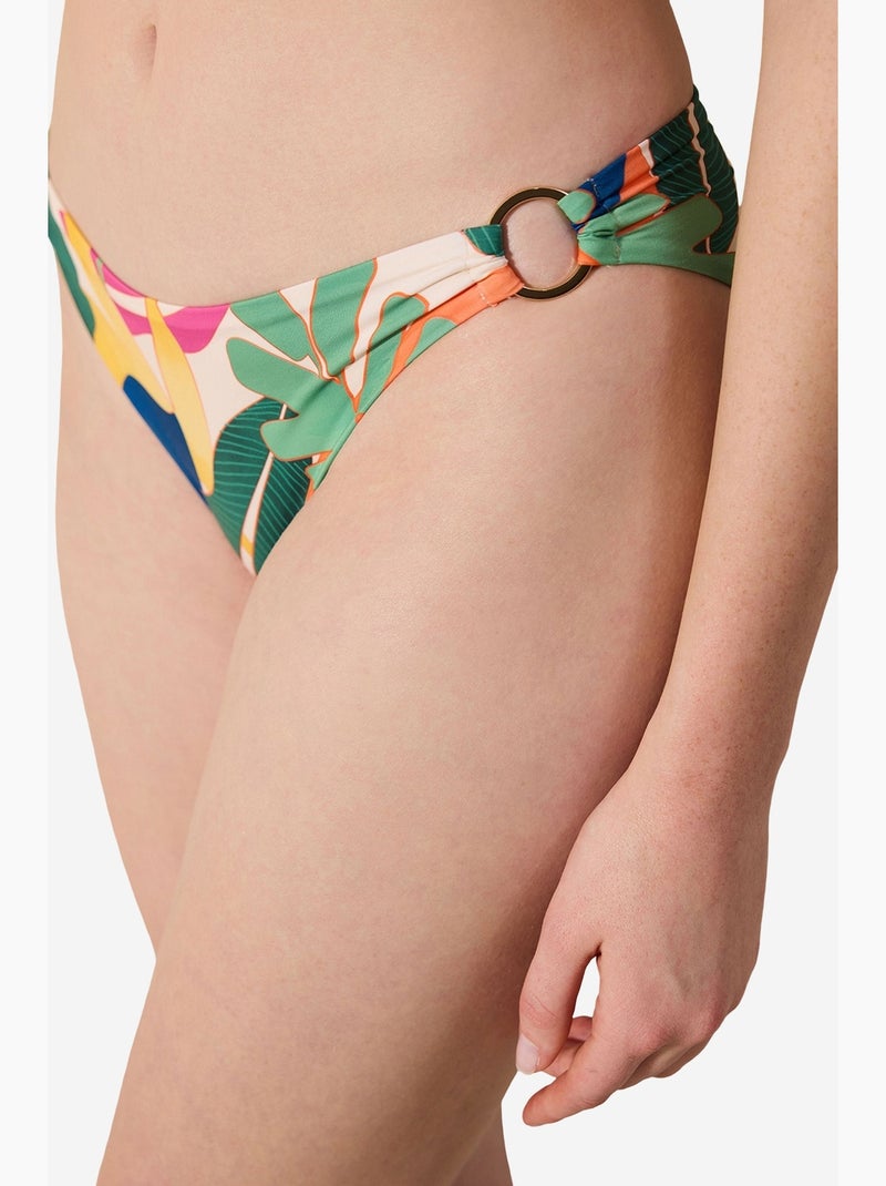 Magnolia bikinibroekje met details aan de zijkanten penti Bosgroen - Kiabi
