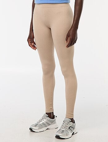 Maille stretch côtelée sans couture