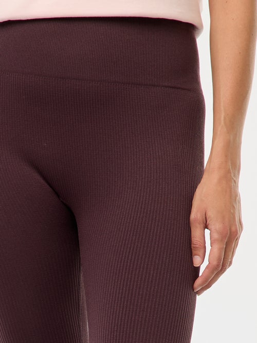 Maille stretch côtelée sans couture - Kiabi