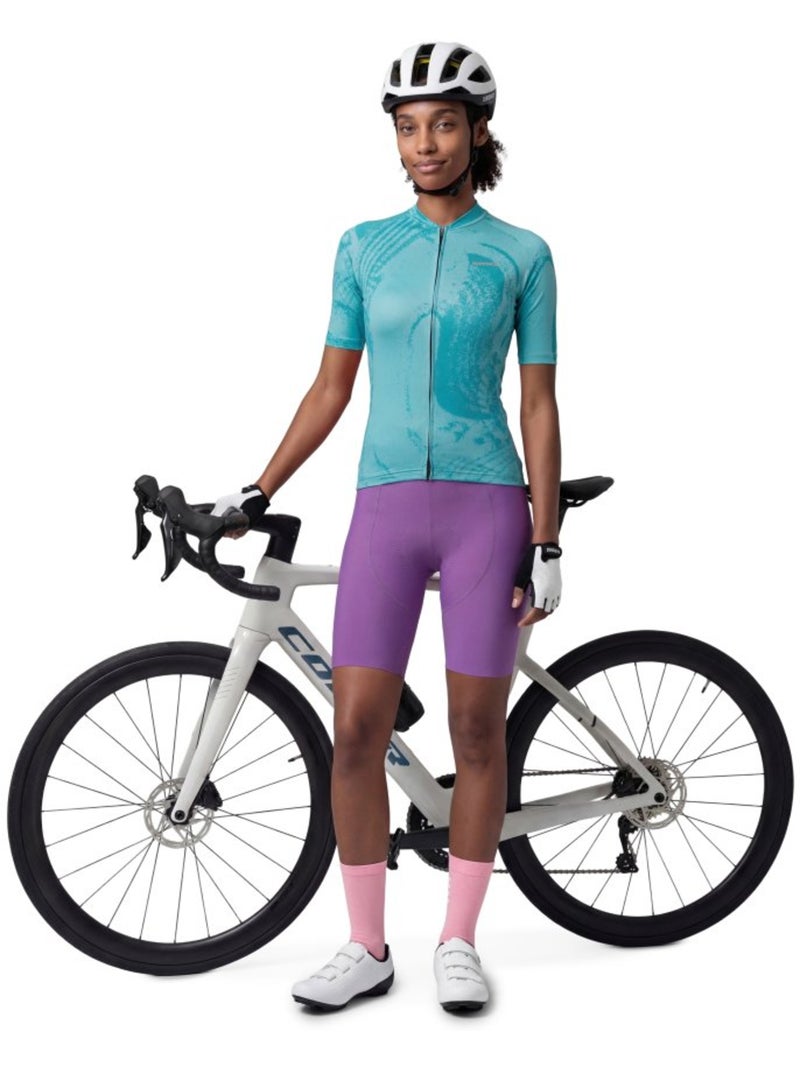 Maillot biodégradable femme cyclisme femme bio-w nrc Bleu - Kiabi