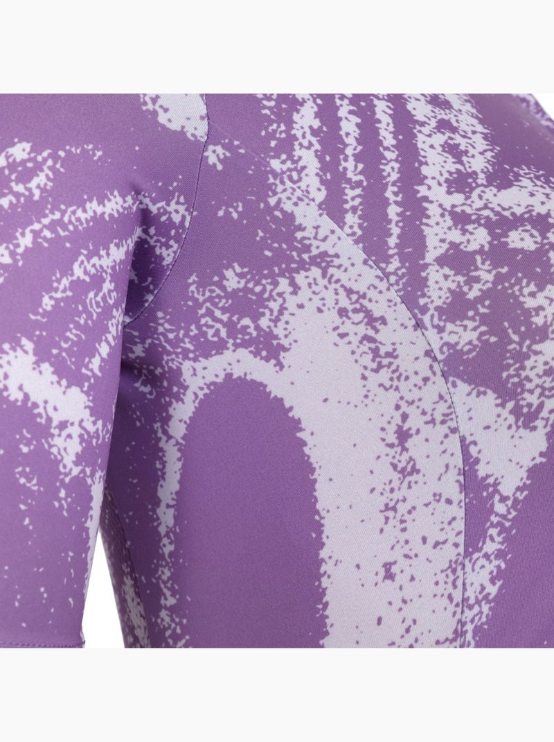 Maillot biodégradable femme cyclisme femme bio-w nrc Violet - Kiabi