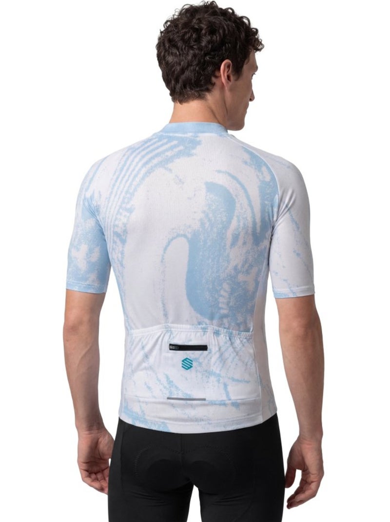Maillot biodégradable homme cyclisme homme bio nrc Blanc - Kiabi