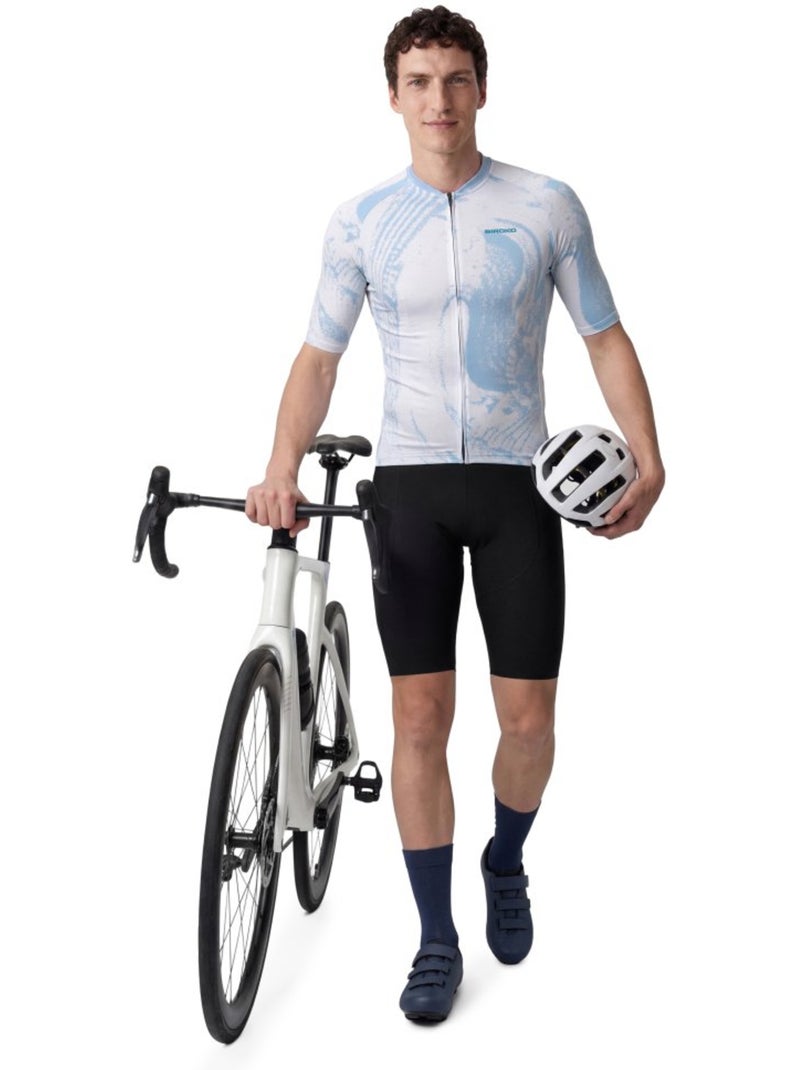 Maillot biodégradable homme cyclisme homme bio nrc Blanc - Kiabi