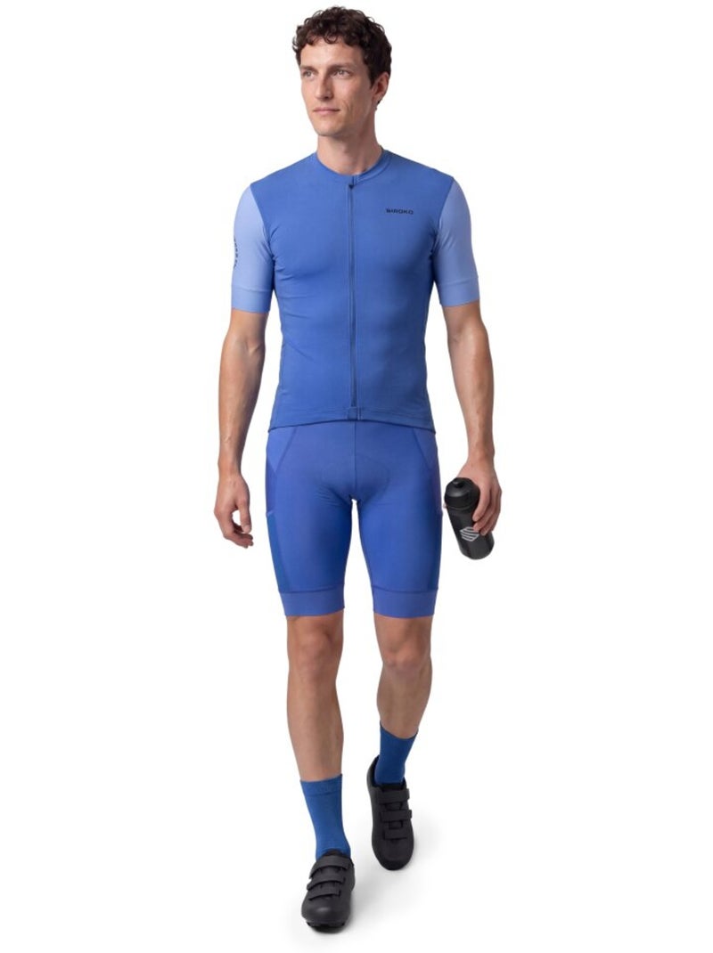 Maillot cyclisme gravel manches courtes homme cyclisme homme gm2 golden pedals b Bleu - Kiabi