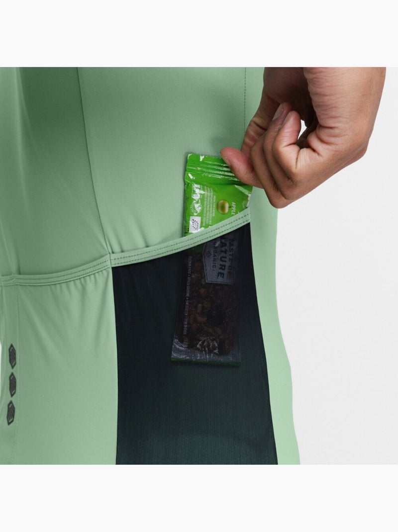 Maillot cyclisme gravel manches courtes homme cyclisme homme gm2 wilder Vert - Kiabi