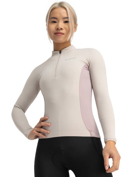 Maillot cyclisme gravel manches longues femme cyclisme femme gm3 camino - Kiabi