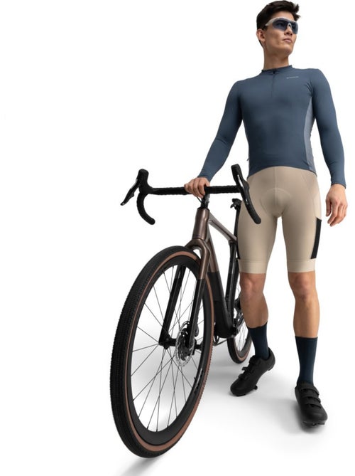 Maillot cyclisme gravel manches longues homme cyclisme homme gm3 karakórum - Kiabi