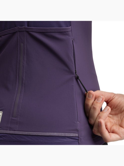 Maillot cyclisme gravel sans manches femme cyclisme femme gm4 strata aubergine - Kiabi Maillot cyclisme gravel sans manches femme cyclisme femme gm4 strata aubergine - Kiabi