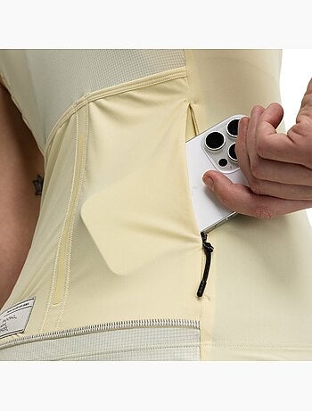 Maillot cyclisme gravel sans manches femme cyclisme femme gm4 strata light yello