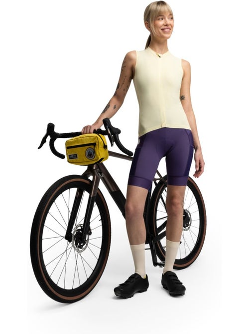 Maillot cyclisme gravel sans manches femme cyclisme femme gm4 strata light yello - Kiabi Maillot cyclisme gravel sans manches femme cyclisme femme gm4 strata light yello - Kiabi