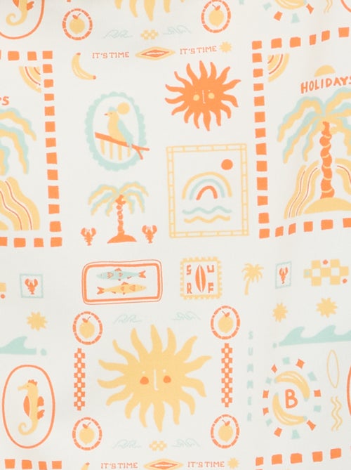 Maillot de bain 1 pièce à volants - Kiabi