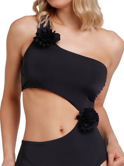 Maillot de bain 1 pièce asymétrique préformé beach style - Kiabi Maillot de bain 1 pièce asymétrique préformé beach style - Kiabi