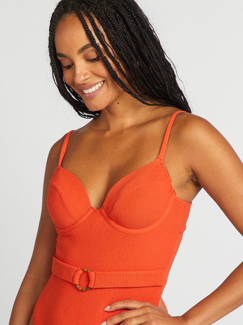 Maillot de bain 1 pièce avec coques - Kiabi