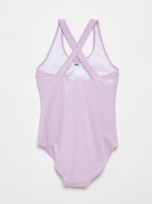 Maillot de bain 1 pièce avec matière brillante - Kiabi