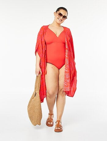 Maillot de bain 1 pièce avec volants