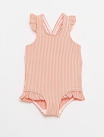 Maillot de bain 1 pièce avec volants