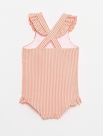 Maillot de bain 1 pièce avec volants