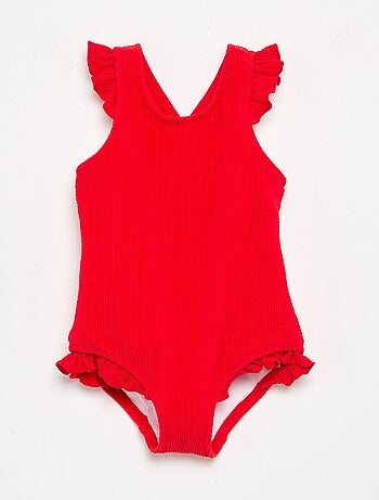 Maillot de bain 1 pièce avec volants