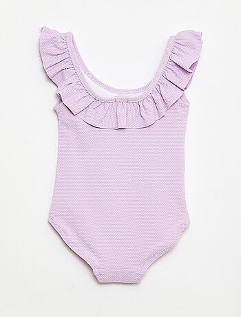 Maillot de bain 1 pièce avec volants