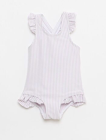 Maillot de bain 1 pièce avec volants