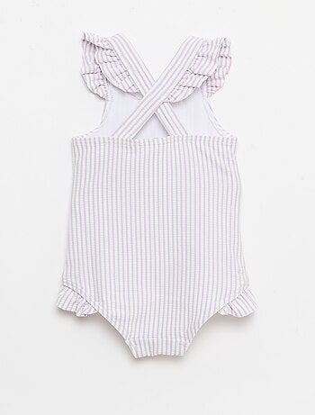 Maillot de bain 1 pièce avec volants