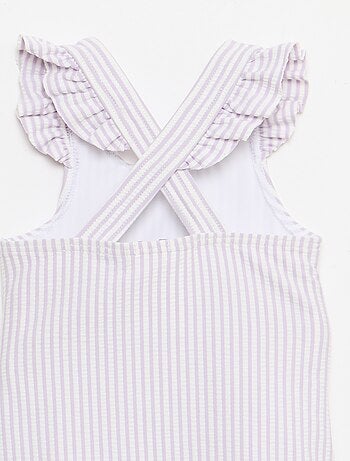 Maillot de bain 1 pièce avec volants
