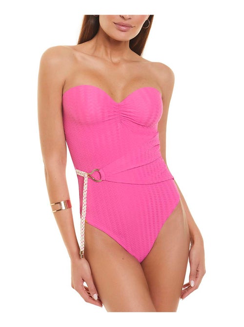 Maillot de bain 1 pièce bustier armaturé basica - Kiabi Maillot de bain 1 pièce bustier armaturé basica - Kiabi