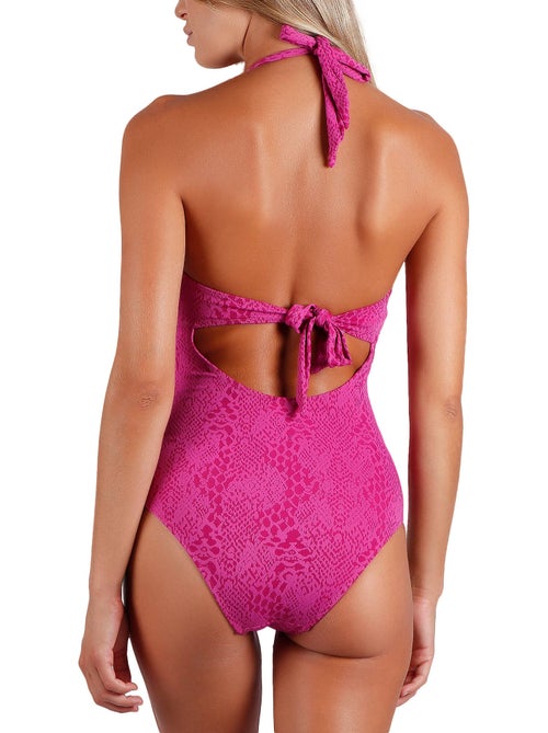 Maillot de bain 1 pièce dos nu préformé love skin - Kiabi Maillot de bain 1 pièce dos nu préformé love skin - Kiabi