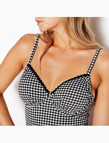 Maillot de bain 1 piece emboitant pina - rougegorge lingerie